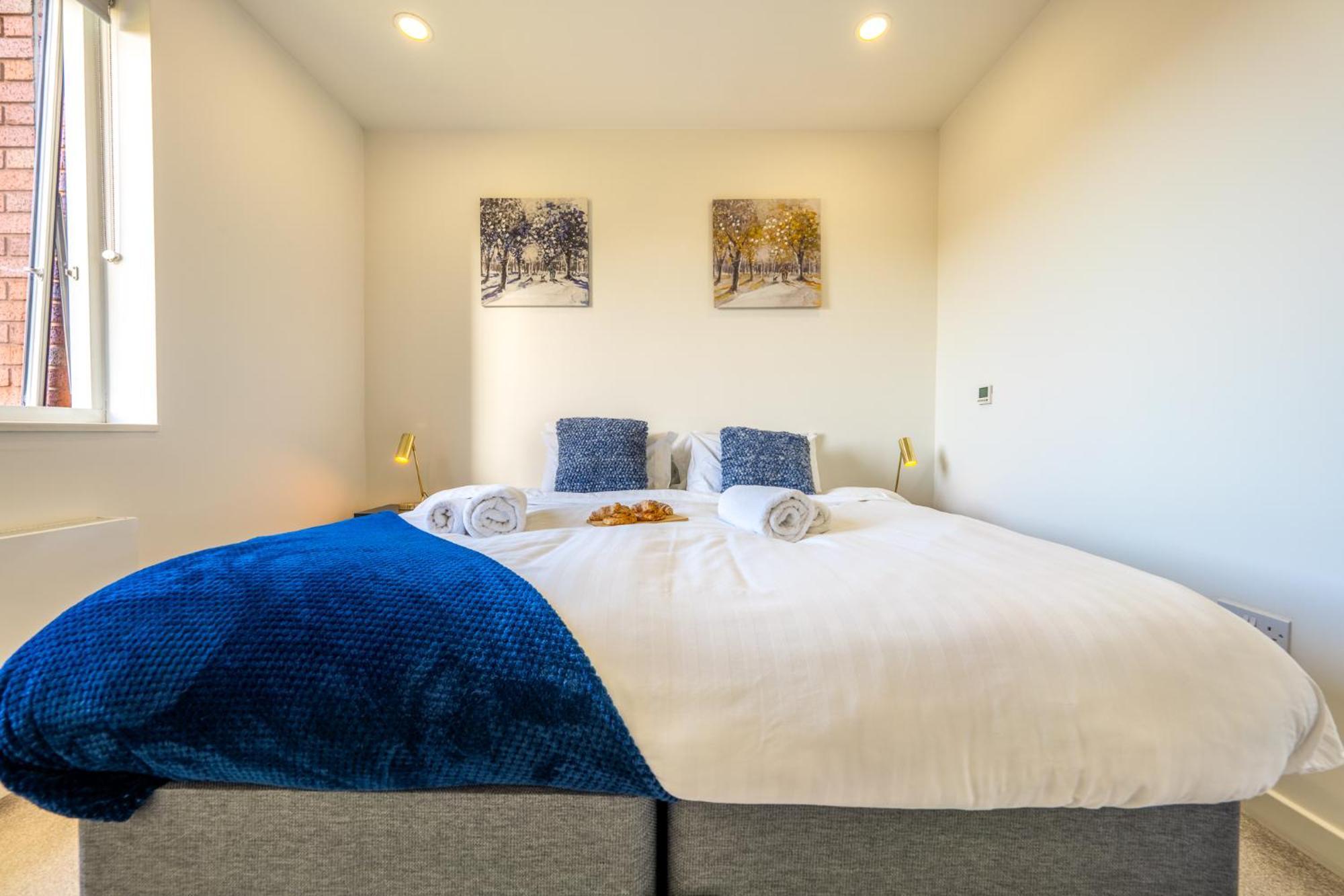 Luxury 1 Bedroom Serviced Apartment With Roof Terrace & Gym Stevenage Bagian luar foto