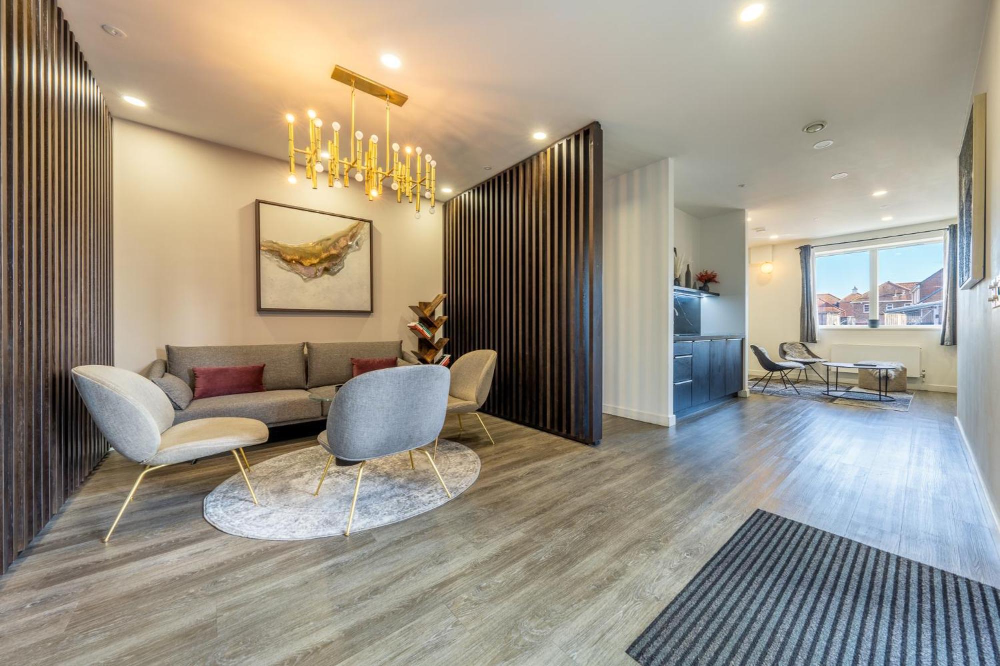 Luxury 1 Bedroom Serviced Apartment With Roof Terrace & Gym Stevenage Bagian luar foto